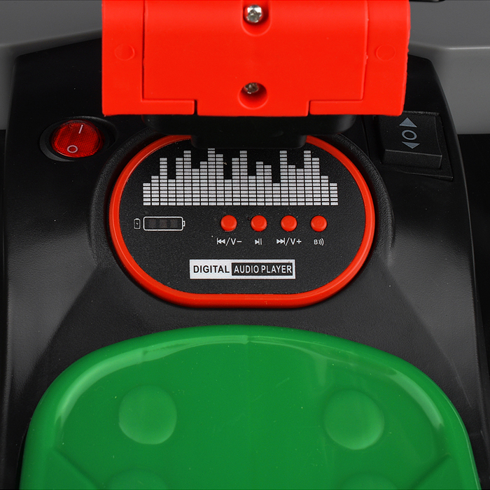 Электромобиль U014101Y "Яркий старт" с родительской ручкой, на аккумуляторе, серый 