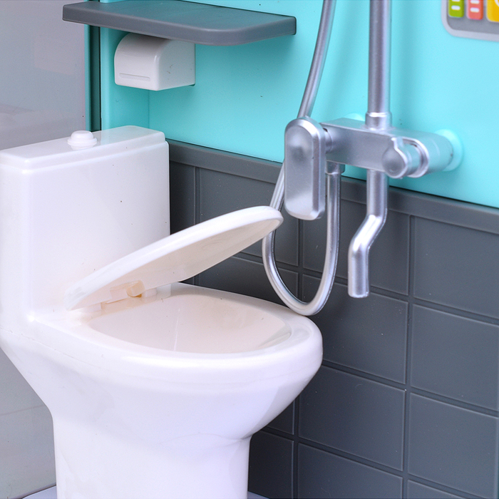 Набор мебели для кукол 818-354 "Туалетная комната-2" на батарейках, в коробке