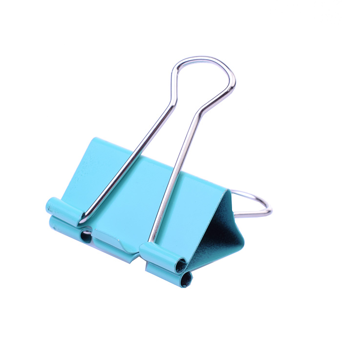 Зажим для бумаг "Pastel" металлический (41 мм) толщина скрепления до 17 мм, цветной ассорти