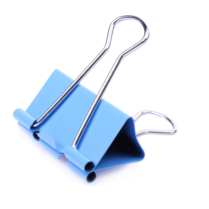 Зажим для бумаг "Pastel" металлический (41 мм) толщина скрепления до 17 мм, цветной ассорти