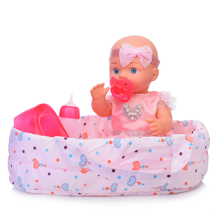 Пупс YL1857K-A с аксессуарами, в пакете