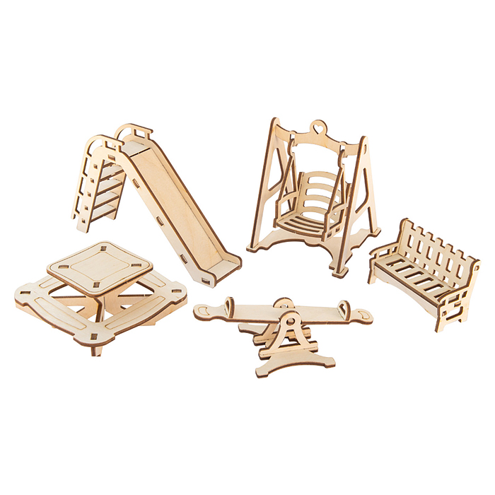 Набор для кукольного домика "Детская площадка"