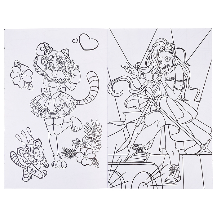 Аниме-раскраска. Мир аниме