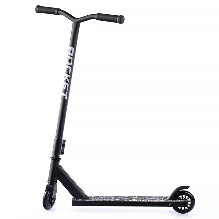 Фото к товару Самокат-снегокат трюковой R0005 в коробке (черный) Самокат-снегокат трюковой R0005 в коробке (черный)