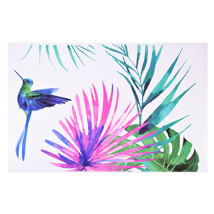 Фото к товару Интерьерная наклейка "Tropical leaves" 60x90 см, ПВХ, в пластиковом пакете с блистерным под Интерьерная наклейка "Tropical leaves" 60x90 см, ПВХ, в пластиковом пакете с блистерным под