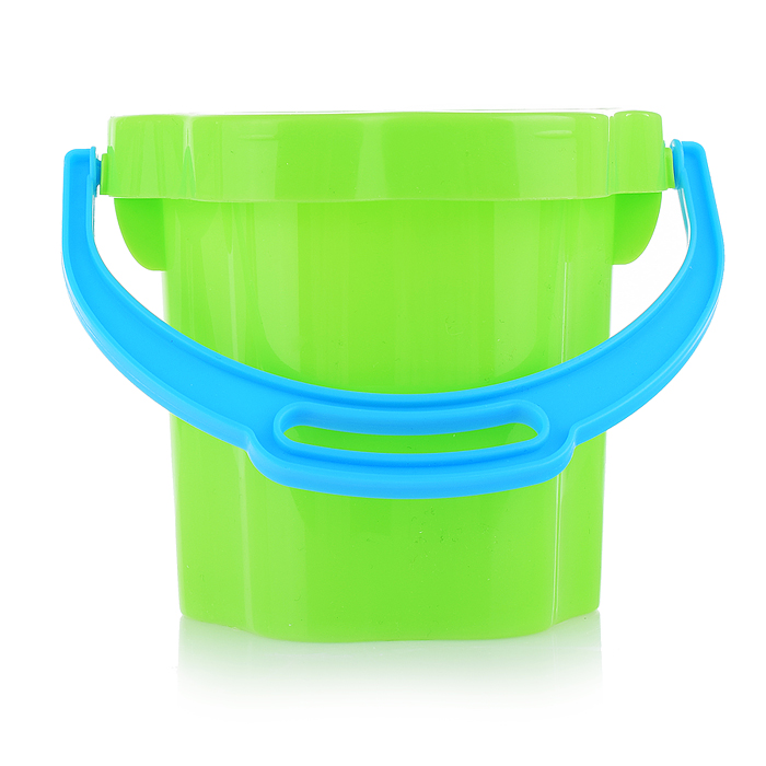 Песочный набор №106 (ведро 0,3 л, сито, совок, грабли, машинка "Бублик")