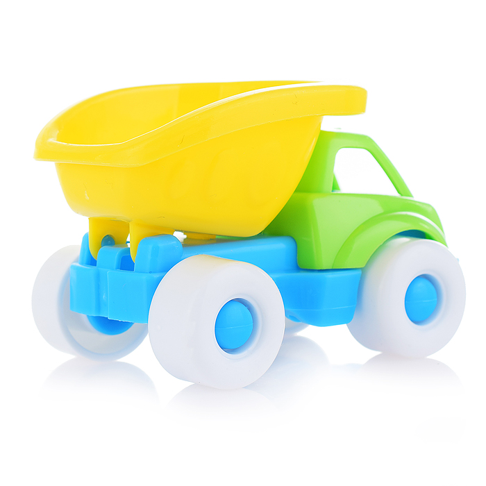 Песочный набор №106 (ведро 0,3 л, сито, совок, грабли, машинка "Бублик")