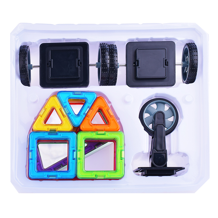 Конструктор магнитный 2474 "Цветные магниты" 25 дет., в коробке