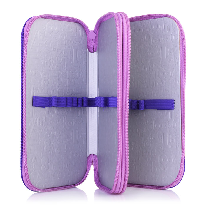 Пенал двухсекционный большой тканевый торец "Следуй за звездой"