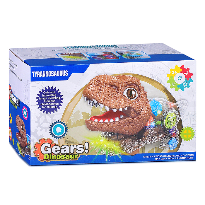 Фото к товару Динозавр QF07-1 "Тиранозавр" (свет, звук) в коробке Динозавр QF07-1 "Тиранозавр" (свет, звук) в коробке