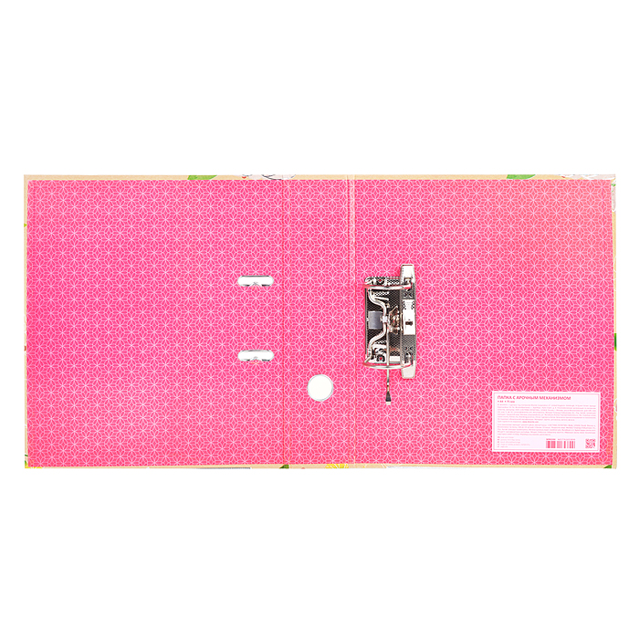 Папка с арочным механизмом "Bloom Garden" A4 75 мм картонная разобранная, крафт бумага, цве