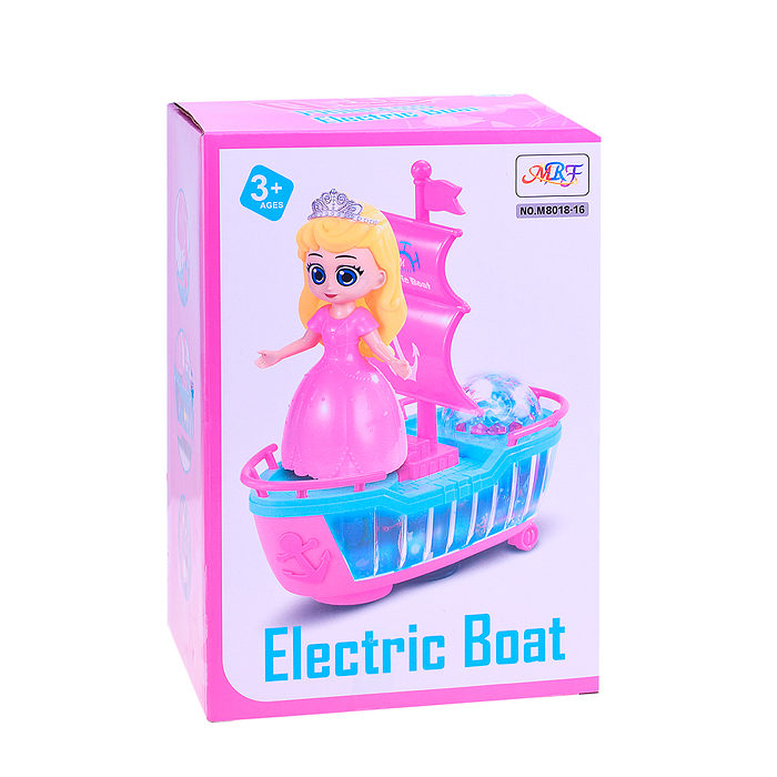 Лодка M8018-16 на батарейках, в  коробке