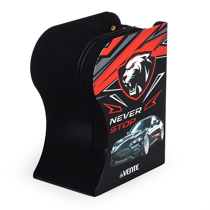 Подставка для учебников и книг "Never Stop" 19x14,7x9 см, металлическая, телескопическая, о