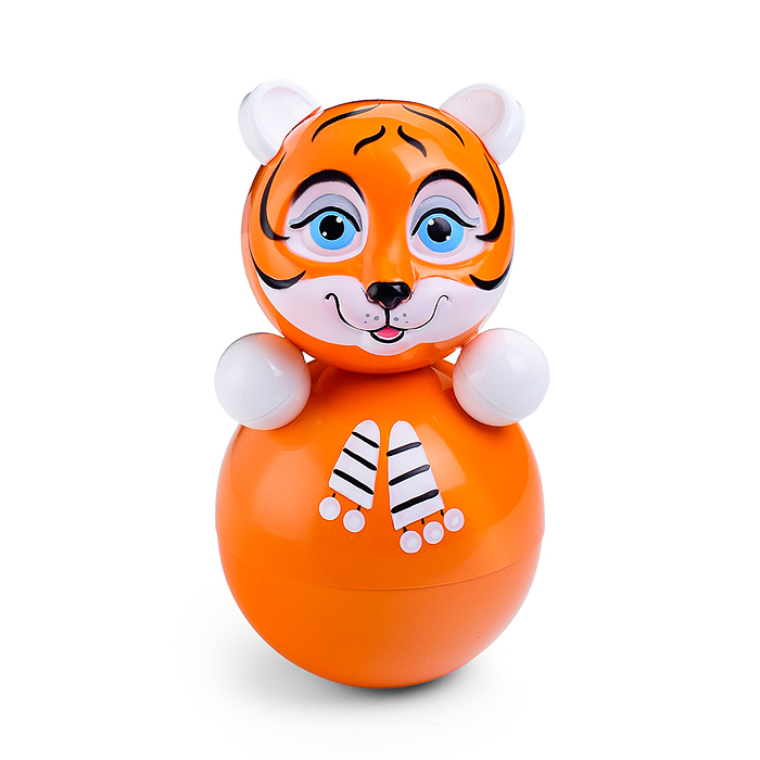 Фото к товару Неваляшка Тигренок в худ. упаковке Неваляшка Тигренок в худ. упаковке