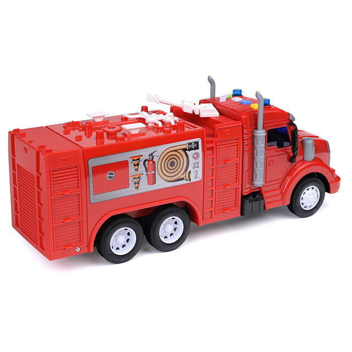 Автомобиль-пожарный "Профи" инерционный (со светом и звуком) 