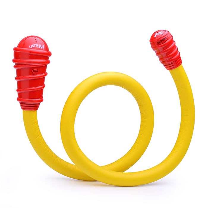 Микрофон 619-10 гибкий, цветной, на батарейках, в коробке