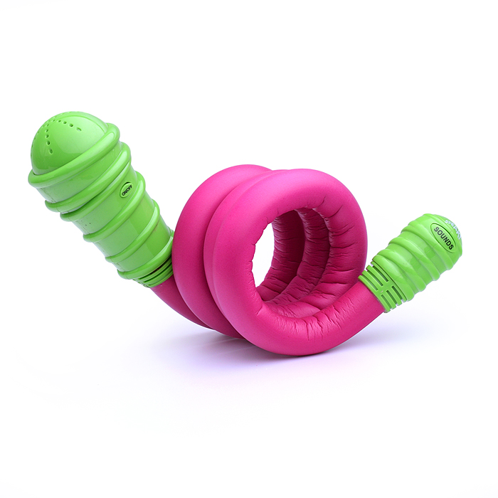 Микрофон 619-10 гибкий, цветной, на батарейках, в коробке