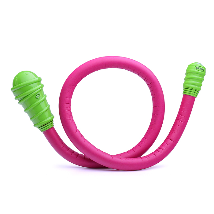 Микрофон 619-10 гибкий, цветной, на батарейках, в коробке