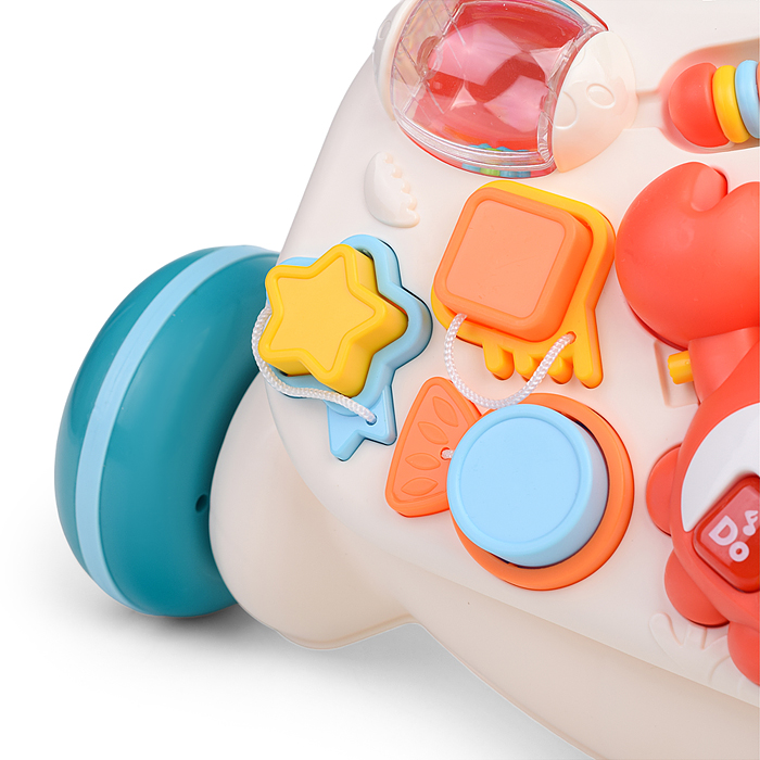 Игровой центр-Каталка HE0828 "Вместе весело" голубой, на батарейках, в коробке