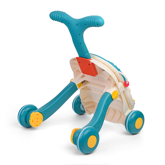 Игровой центр-Каталка HE0828 "Вместе весело" голубой, на батарейках, в коробке