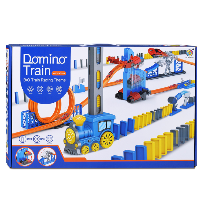 Игровой набор B7814 "Паровоз с домино" в коробке