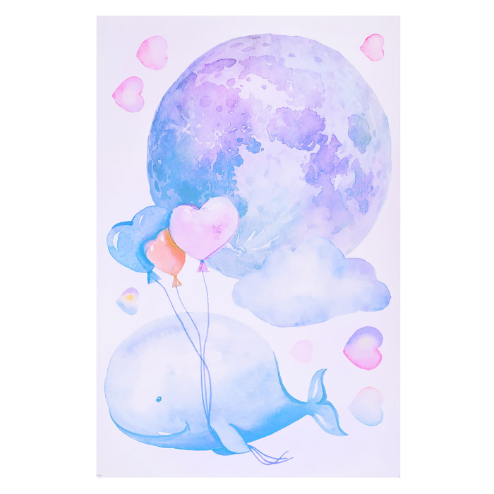 Интерьерная наклейка "Love in the Air" 60x90 см, ПВХ, в пластиковом пакете с блистерным под