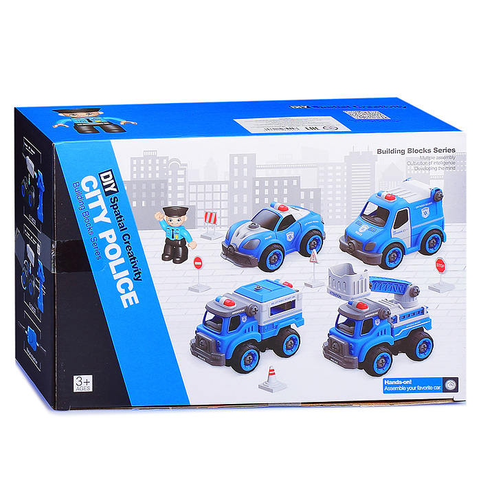 Фото к товару Конструктор LM8021/22-SY-2 "Полиция" в коробке Конструктор LM8021/22-SY-2 "Полиция" в коробке