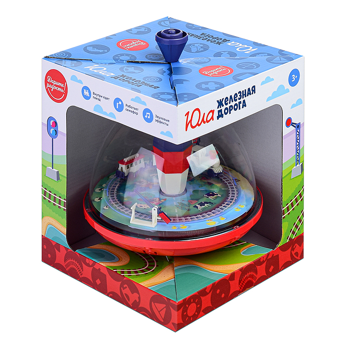 Юла UT0040 "Путешествие паровозика" в коробке