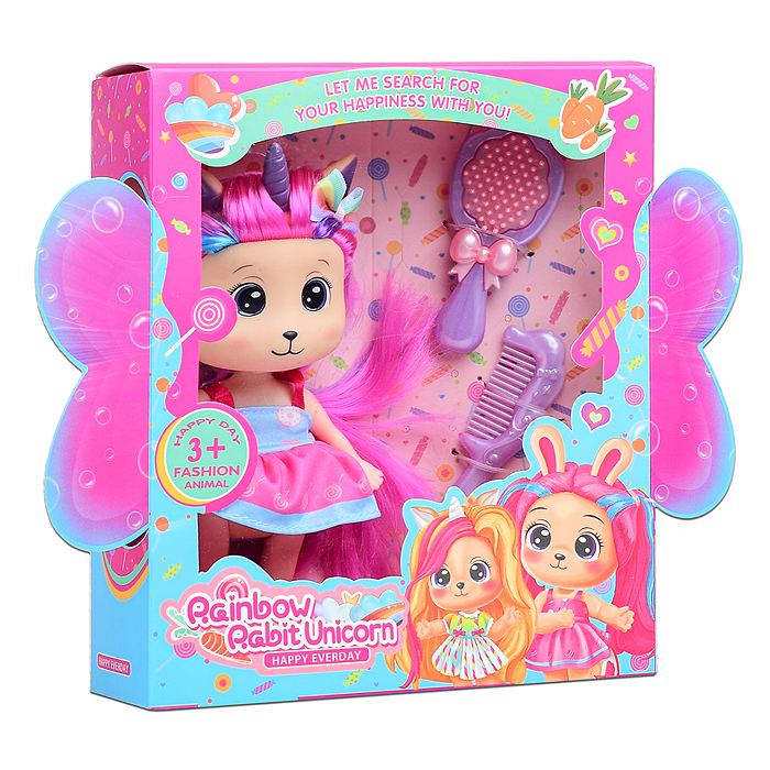 Кукла-единорожка GN0709-2 "Вивиан" в коробке 