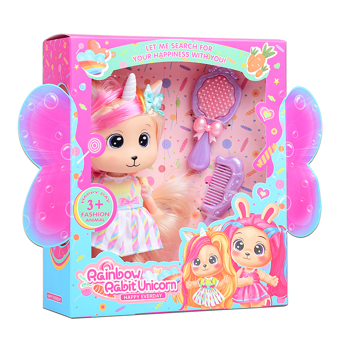 Кукла-единорожка GN0709-2 "Вивиан" в коробке 