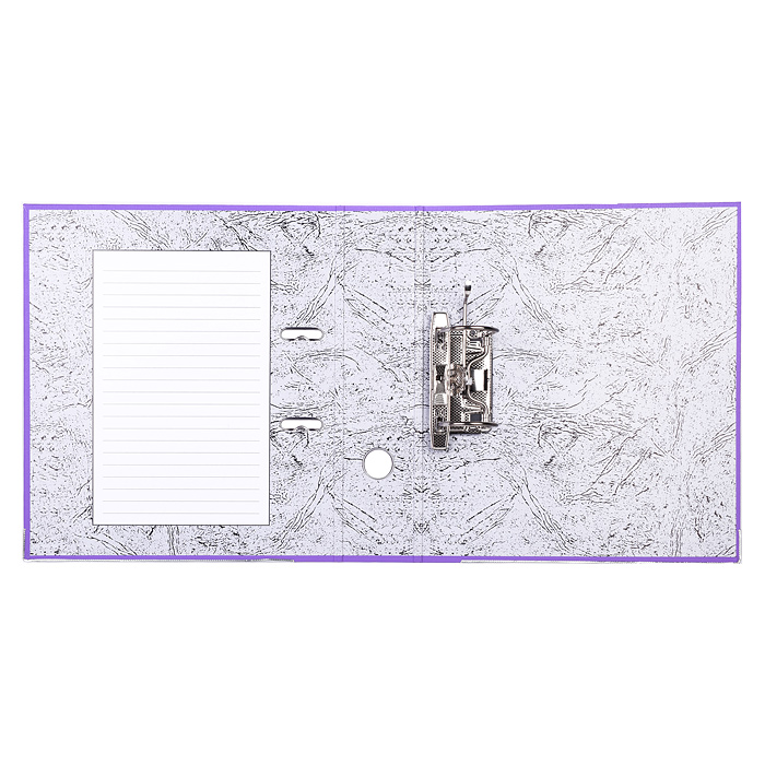 Папка с арочным механизмом "Pastel" A4 75 мм PVC собранная, металлическая окантовка, запе