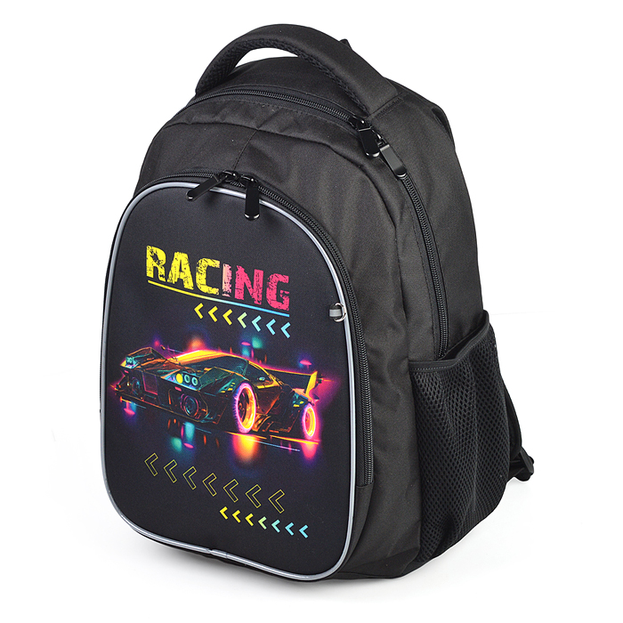 Рюкзак облегченный "Racing" с анатомической спинкой, 2 отделения на молнии