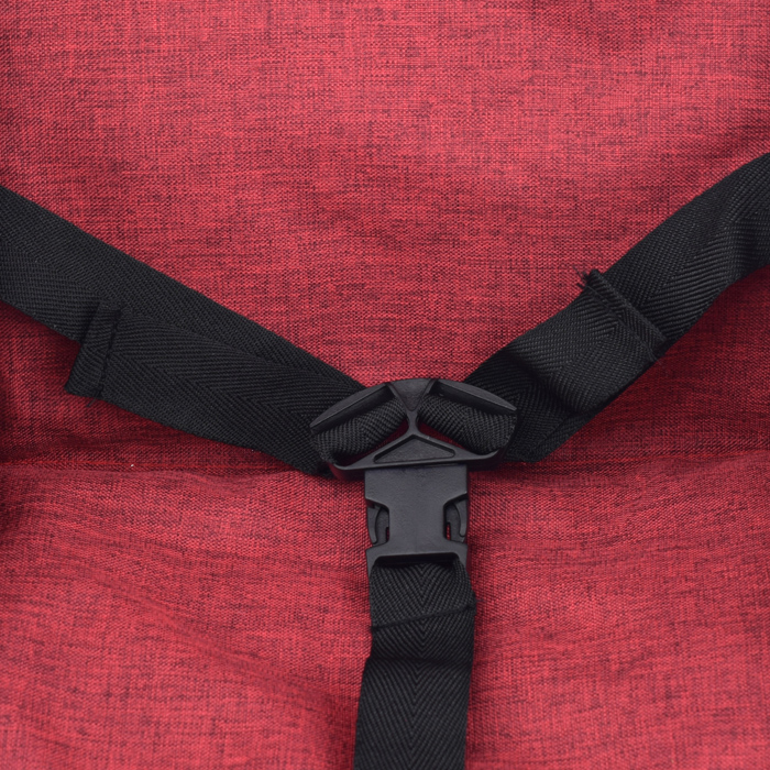 Коляска для кукол 9651C прогулочная, металлическая, цвет бордово-серый