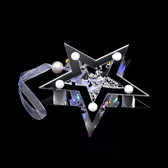 Звезда светящаяся S1809 10*10см, синий