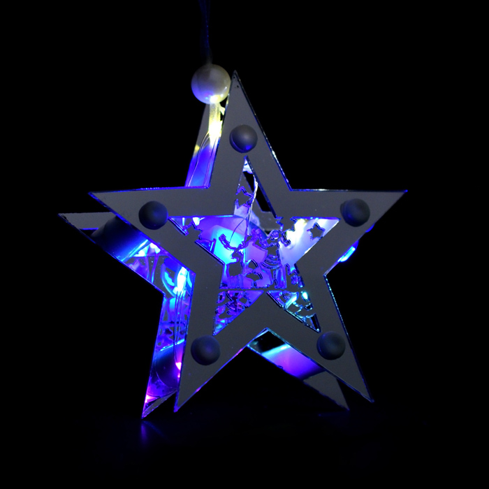 Звезда светящаяся S1809 10*10см, синий