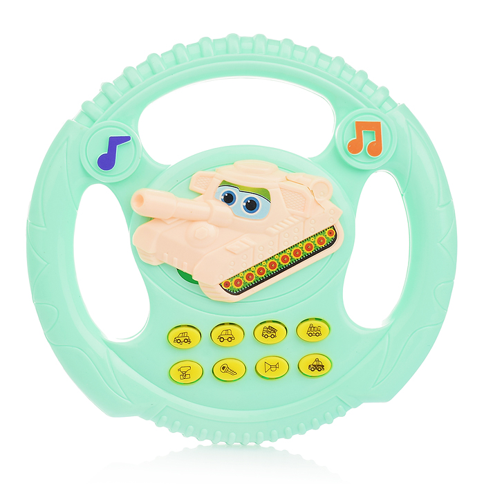 Руль 3280C-P "Танк" музыкальный, в пакете