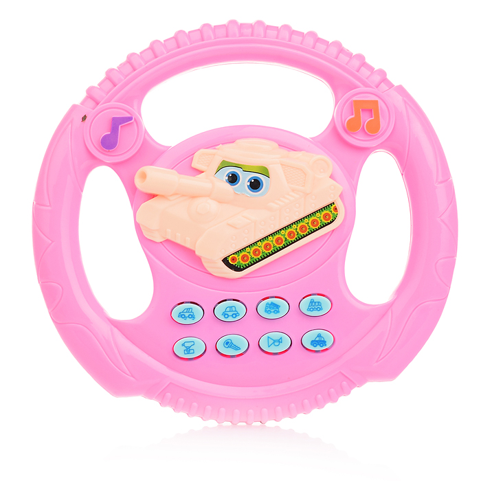 Руль 3280C-P "Танк" музыкальный, в пакете