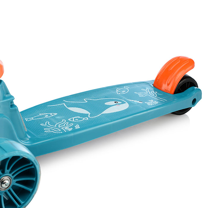 Самокат U066832Y 3-х кол., колёса световые PU, зеленый