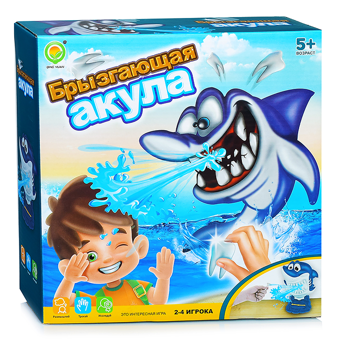 Весёлая игра 1279-2 "Брызгающая акула" в коробке