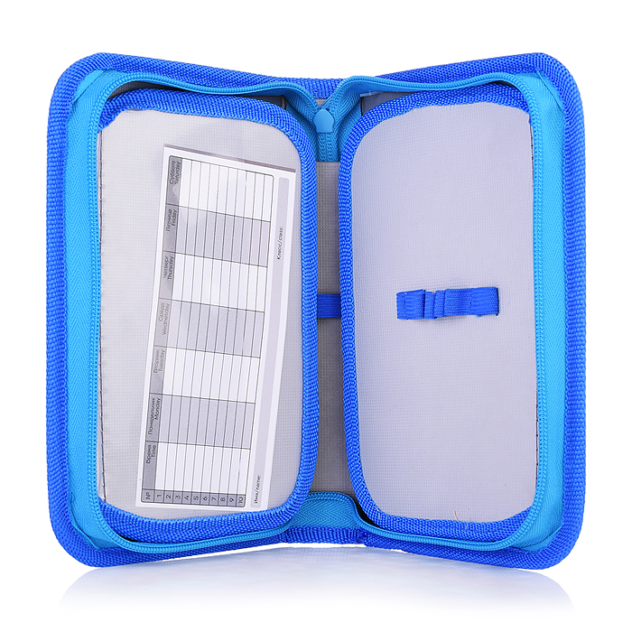 Пенал односекционный большой с двумя откидными планками печать на ткани "Подводный мир 2023" 200/130