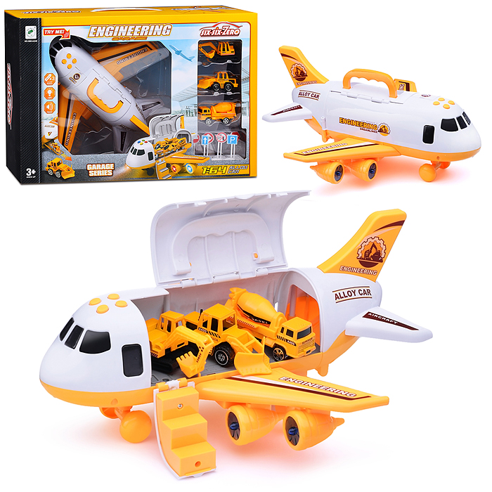 Игровой набор 660-A240 "Аэропорт-1" с строительной техникой, в коробке