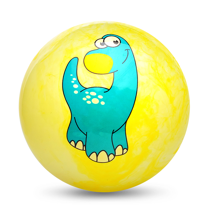 Мяч надувной PVC 00-3955 "Дракончик" 22,5 см., 60 гр. (цвет микс)