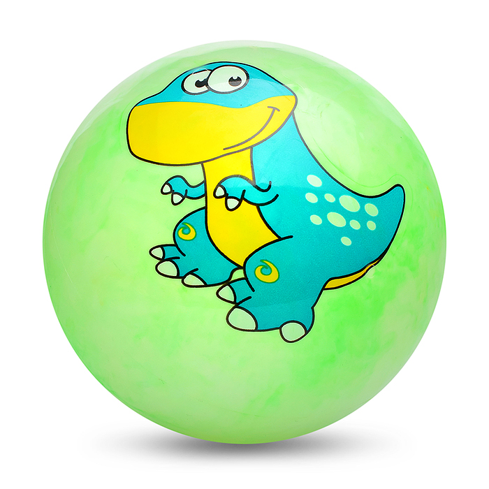 Мяч надувной PVC 00-3955 "Дракончик" 22,5 см., 60 гр. (цвет микс)