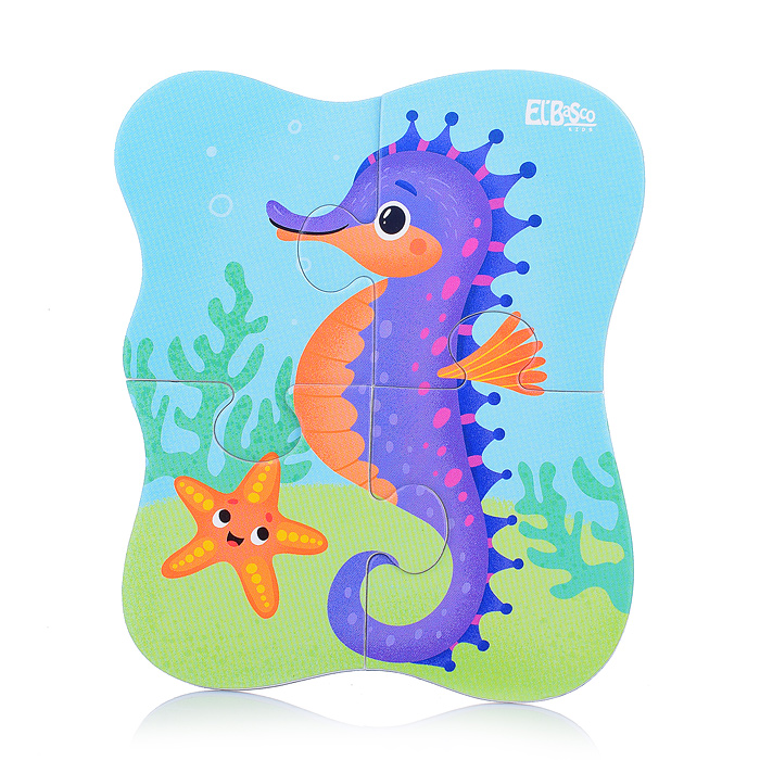 Магнитный пазл "Подводные жители"