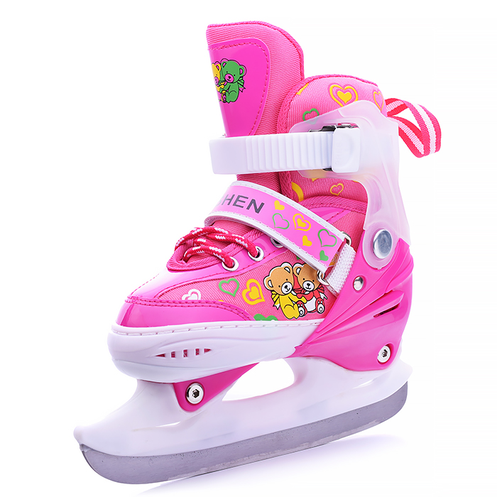 Коньки детские 00-1384, размер S, розовый