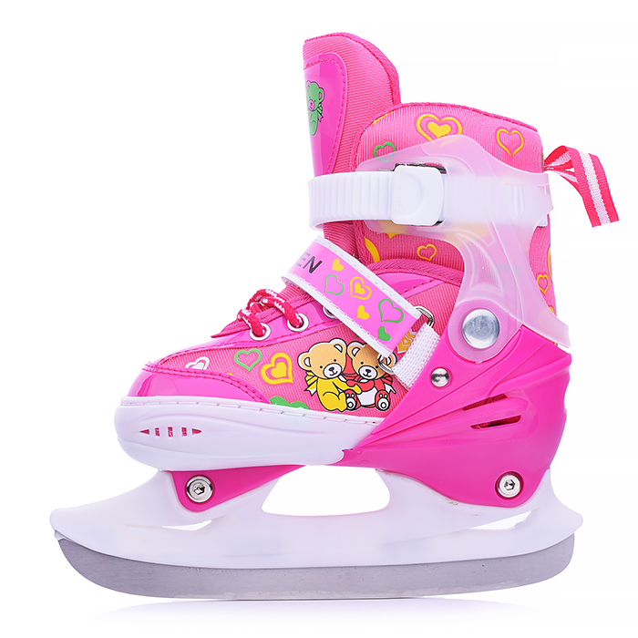 Коньки детские 00-1384, размер S, розовый