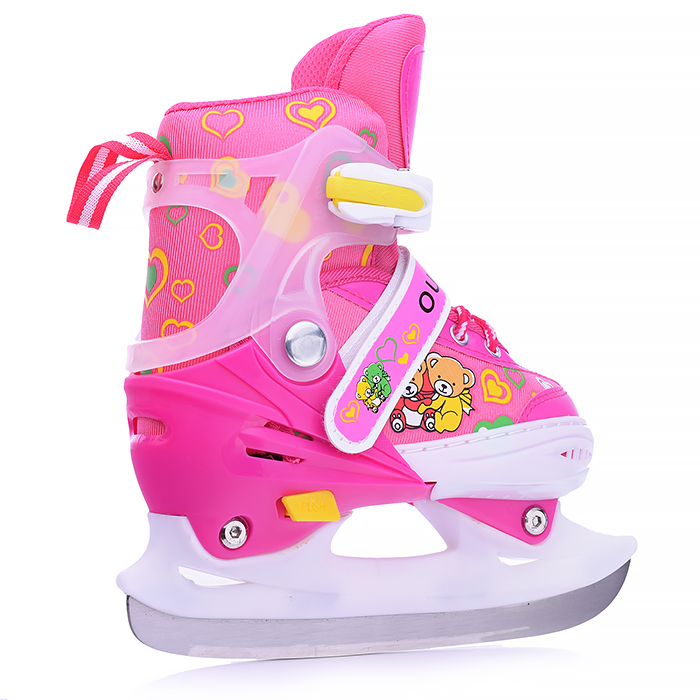 Коньки детские 00-1384, размер S, розовый