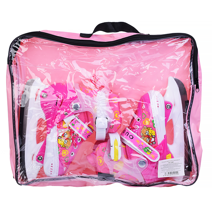 Коньки детские 00-1384, размер S, розовый