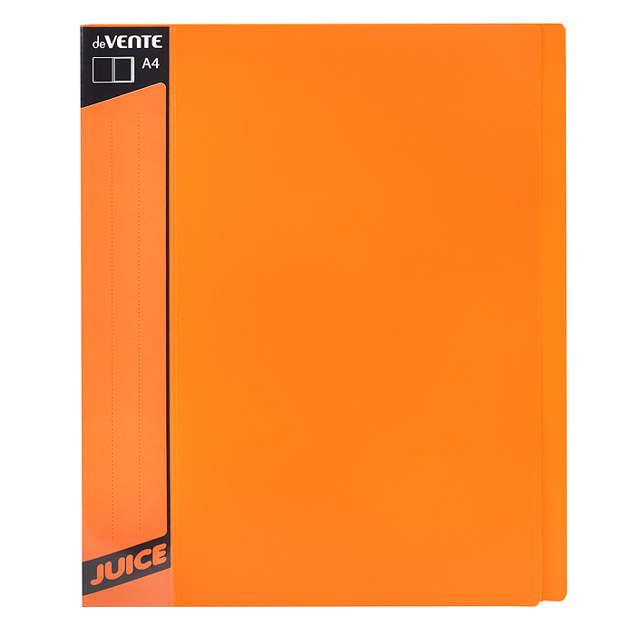 Папка с 20 вкладышами "Juicy" A4, 450 мкм, вкладыши 30 мкм, фактура "песок" внешний карман