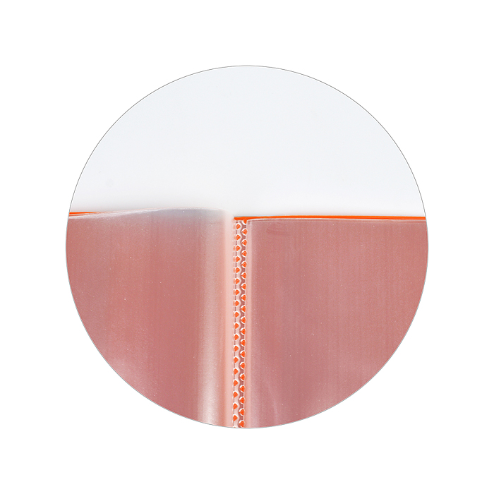 Папка с 20 вкладышами "Juicy" A4, 450 мкм, вкладыши 30 мкм, фактура "песок" внешний карман